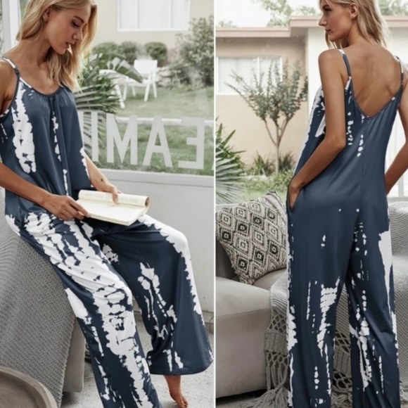 Tie Dye Jumpsuit - Picture 2 of 10